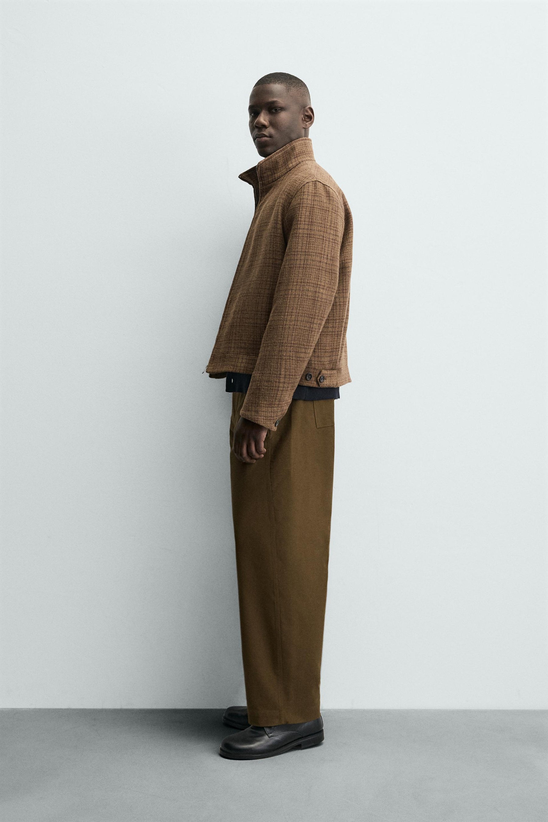 CHECK WOOL BLEND OVERSHIRT - Image 4