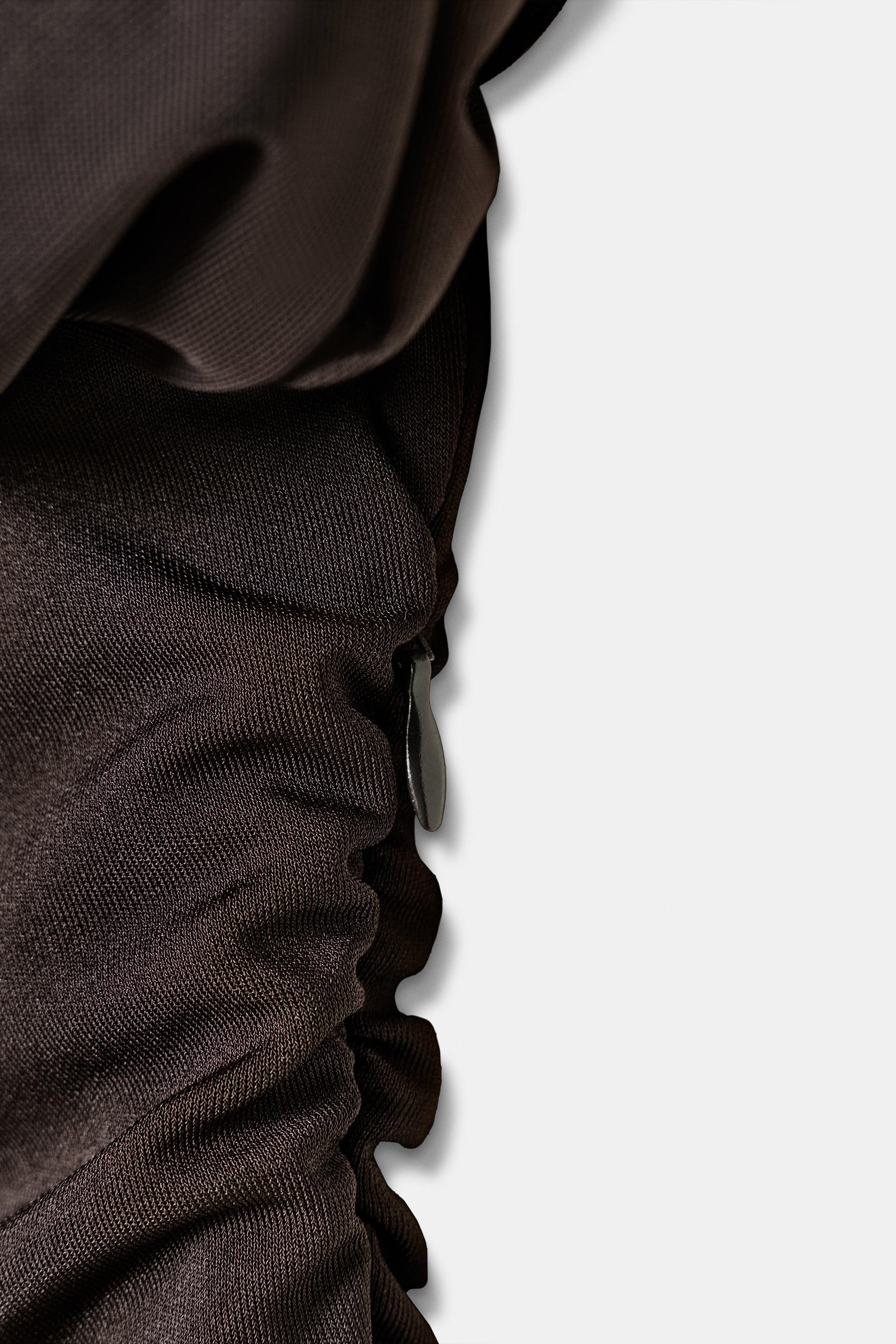 COMBINED DRAPED MIDI DRESS - Image 7