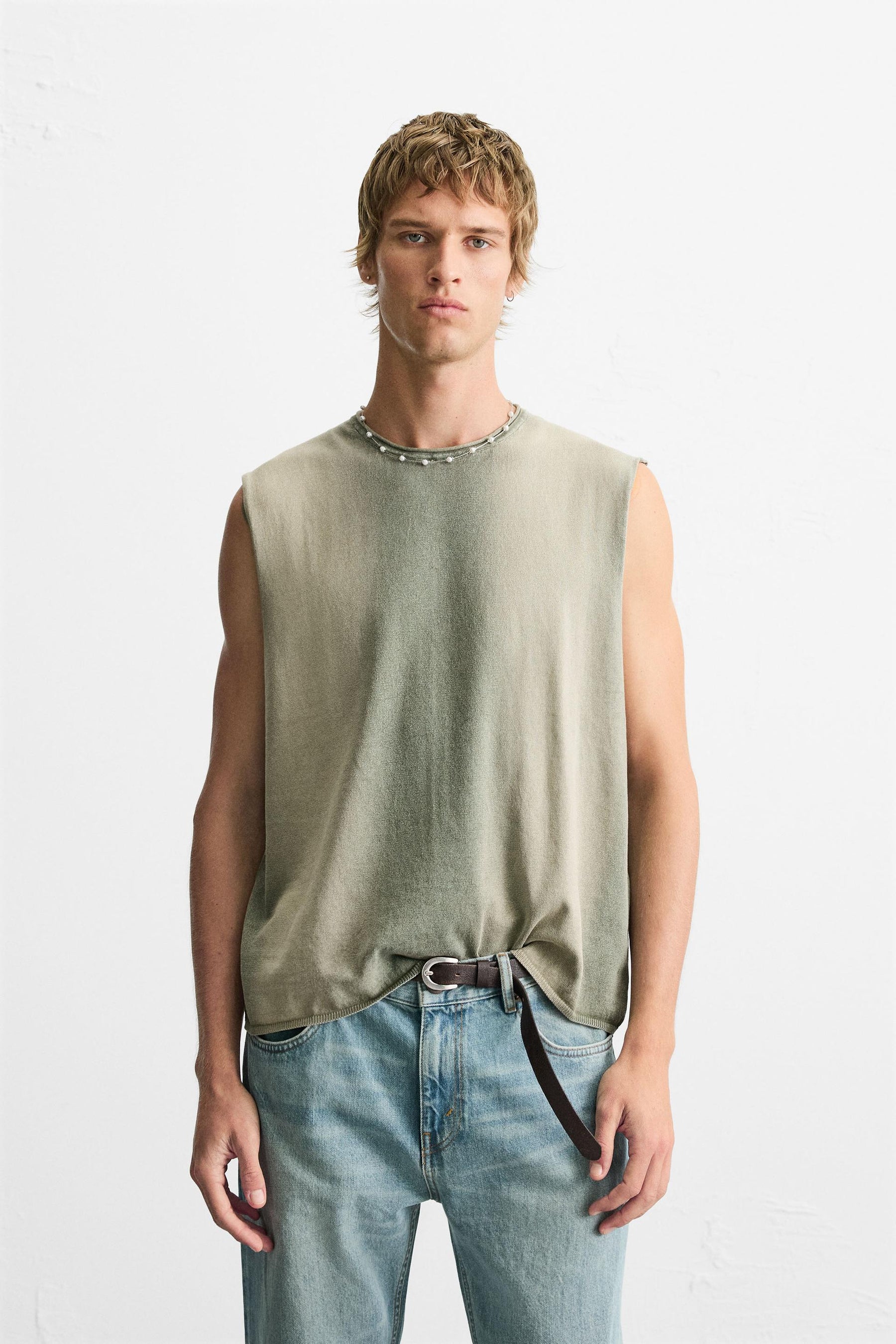 WASHED KNIT TANK TOP - Image 2