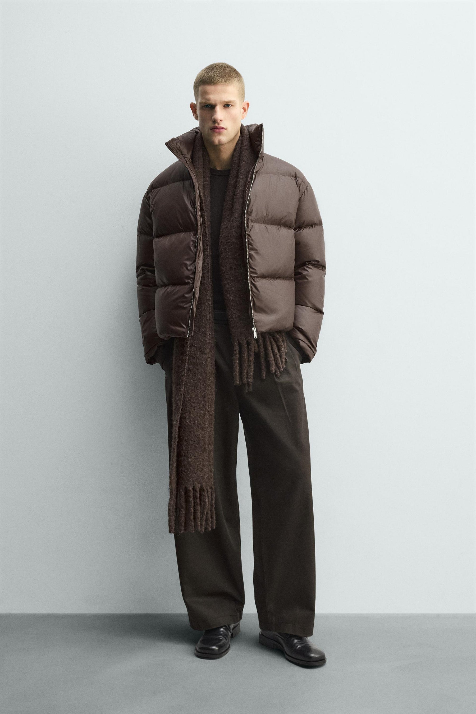 80% DOWN - 20% FEATHER PUFFER JACKET - Image 1