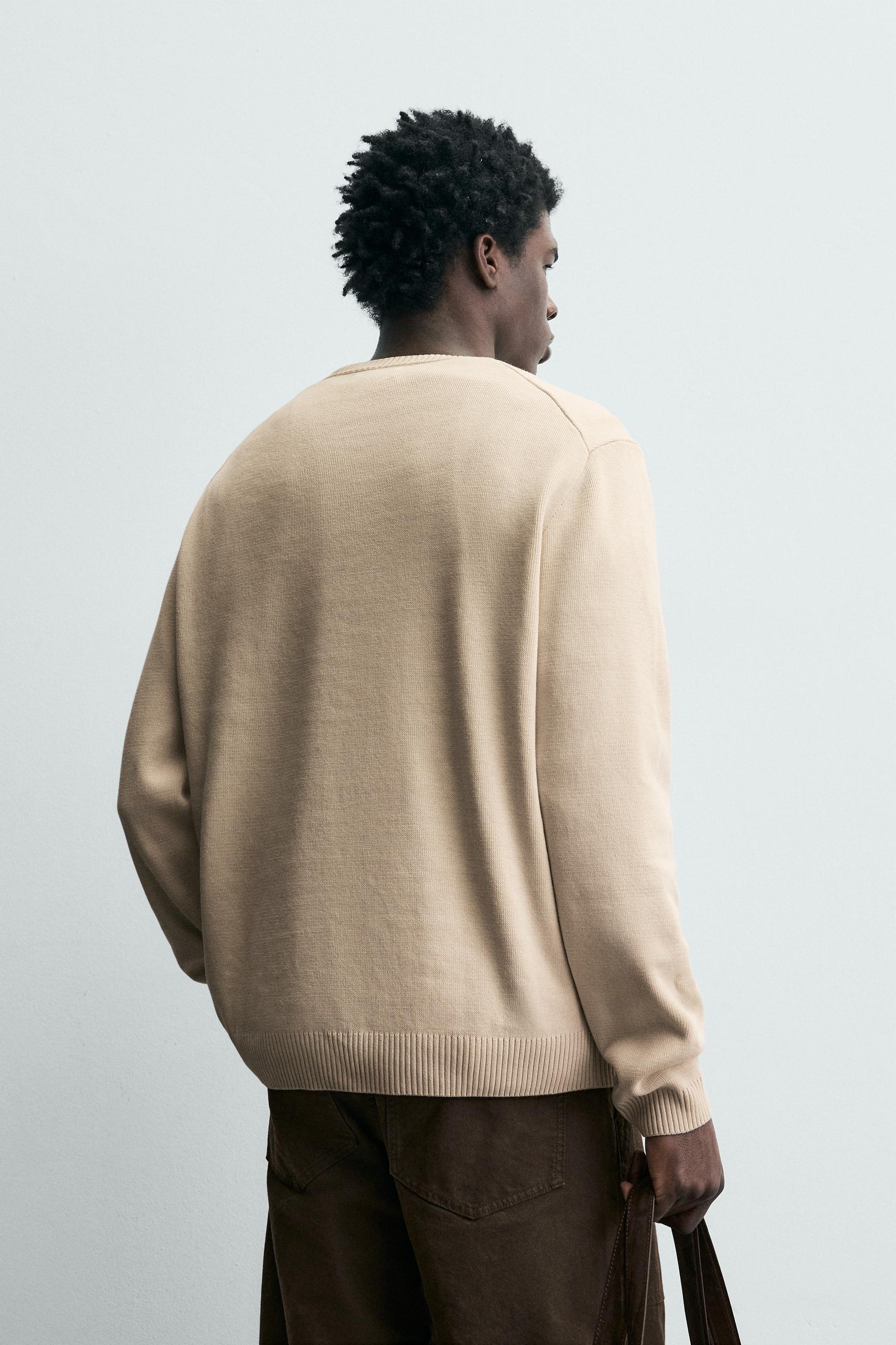 TEXTURED COTTON JUMPER - Image 3