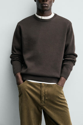 TEXTURED COTTON JUMPER - Image 6