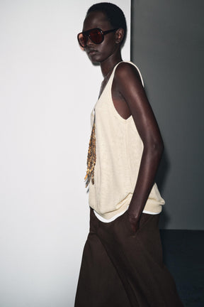 DOUBLE LAYER KNIT TOP - Image 2