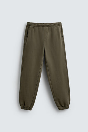 RELAXED FIT FADED EFFECT TROUSERS - Image 7
