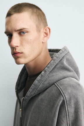 Washed Zip Hoodie