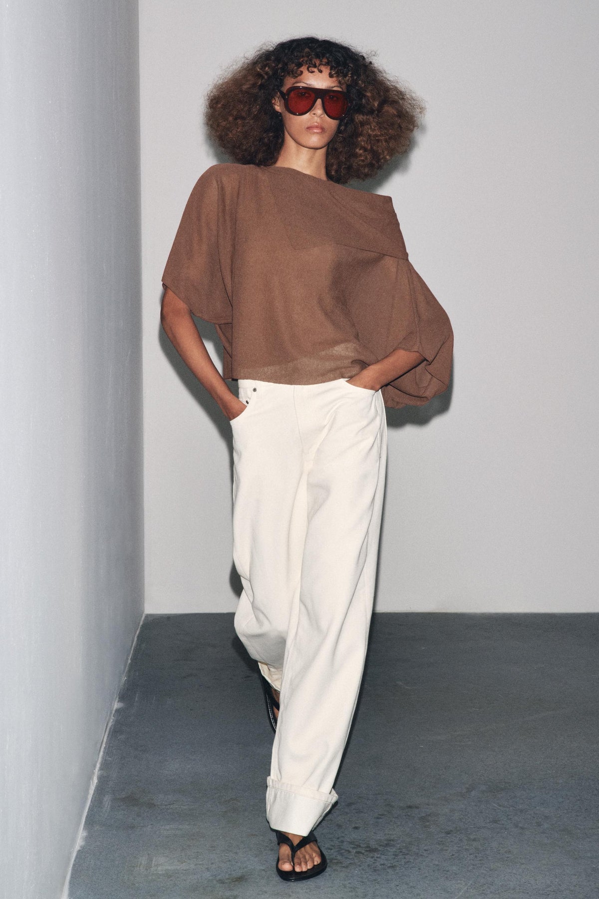 PLAIN KNIT SHORT SLEEVE JUMPER - Image 1