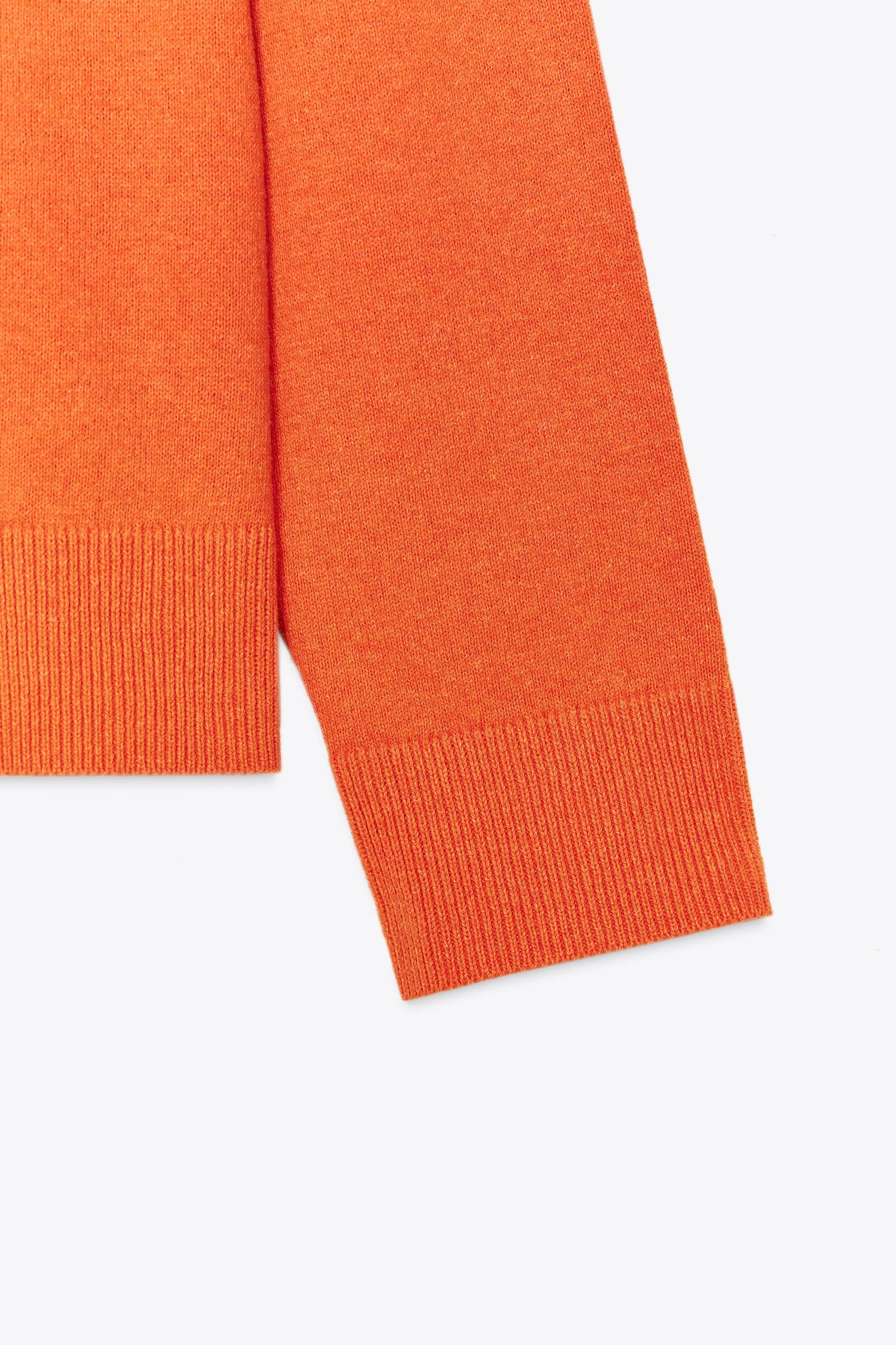 PLAIN KNIT V-NECK SWEATER - Image 5