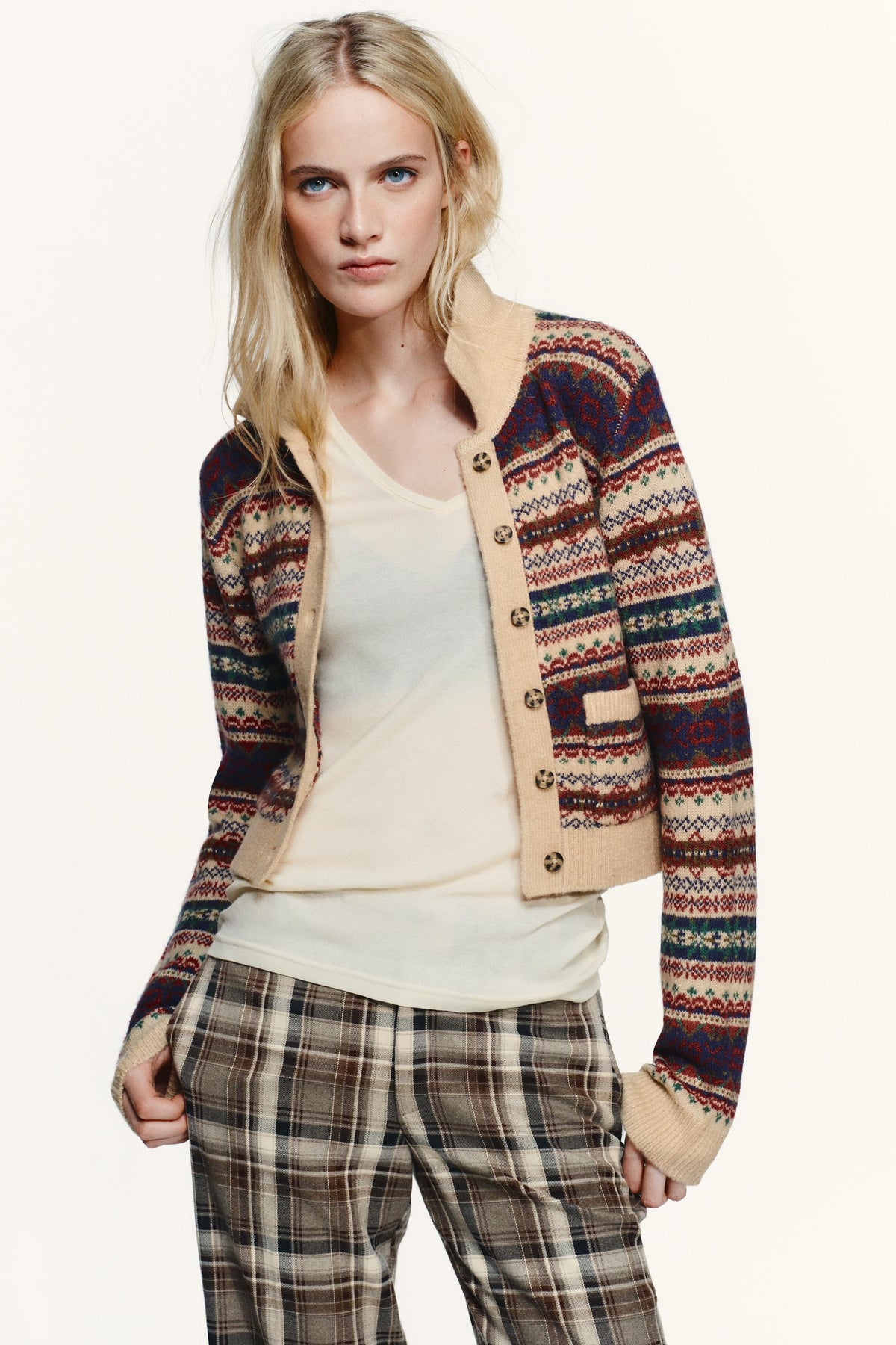 JACQUARD CARDIGAN - Image 1