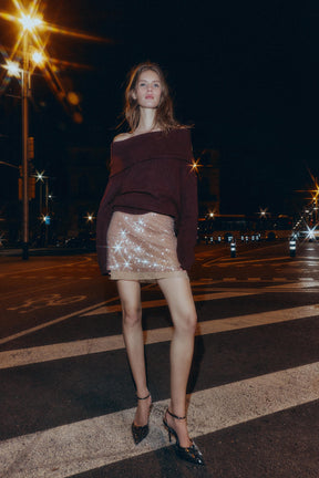 PLAIN KNIT BANDEAU JUMPER - Image 1