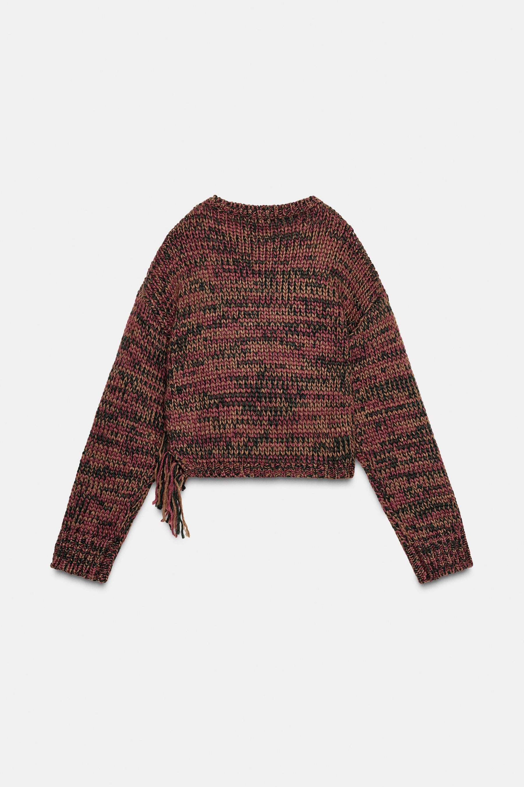 FRINGED KNIT JUMPER
