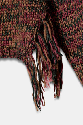 KNIT JUMPER WITH SIDE FRINGES - Image 6