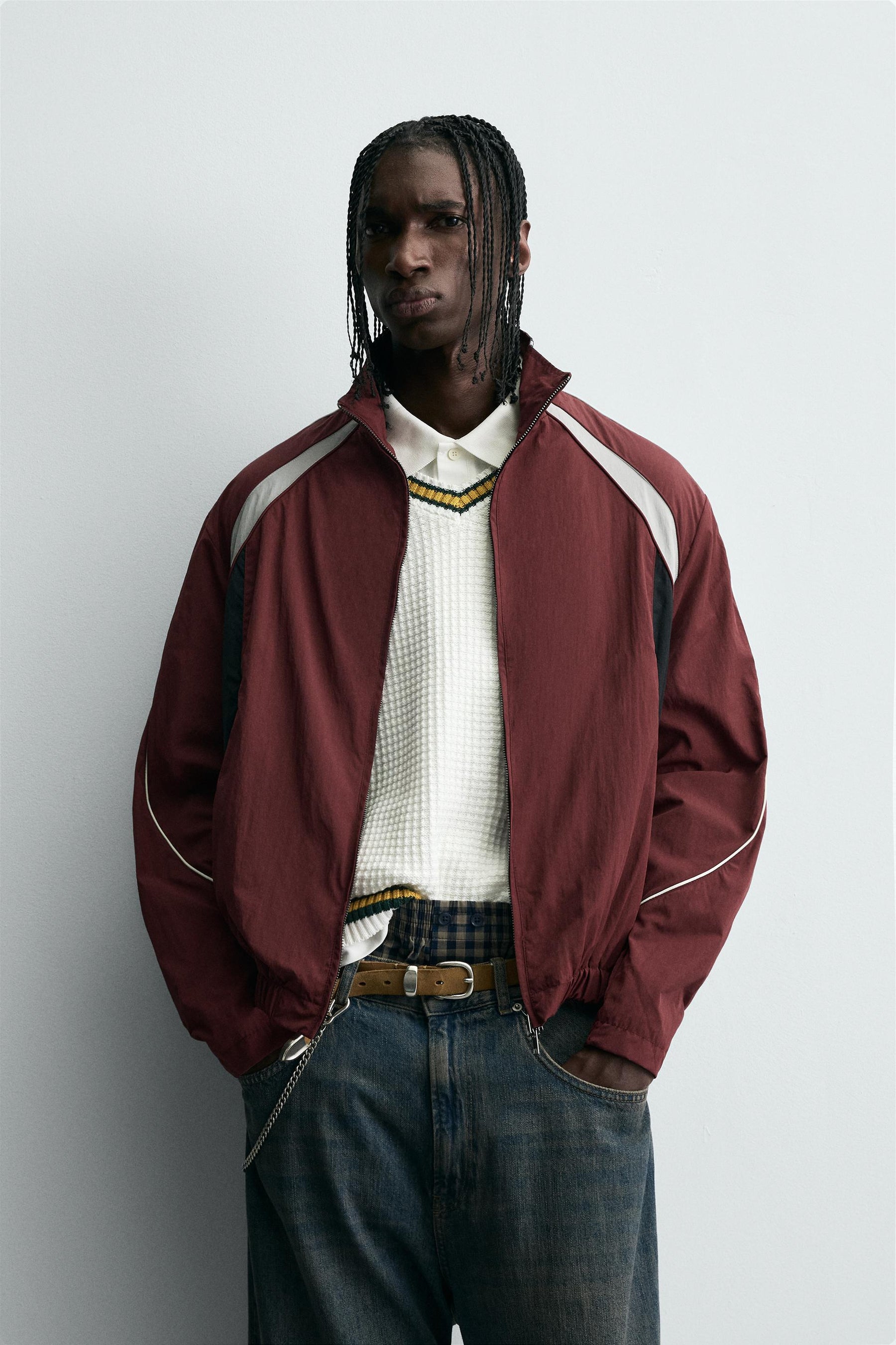 CONTRAST COLOUR BLOCK TECHNICAL JACKET - Image 2