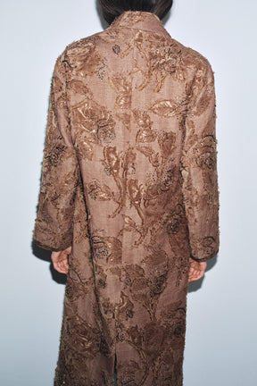 Embroidered Long Coat - Image 5