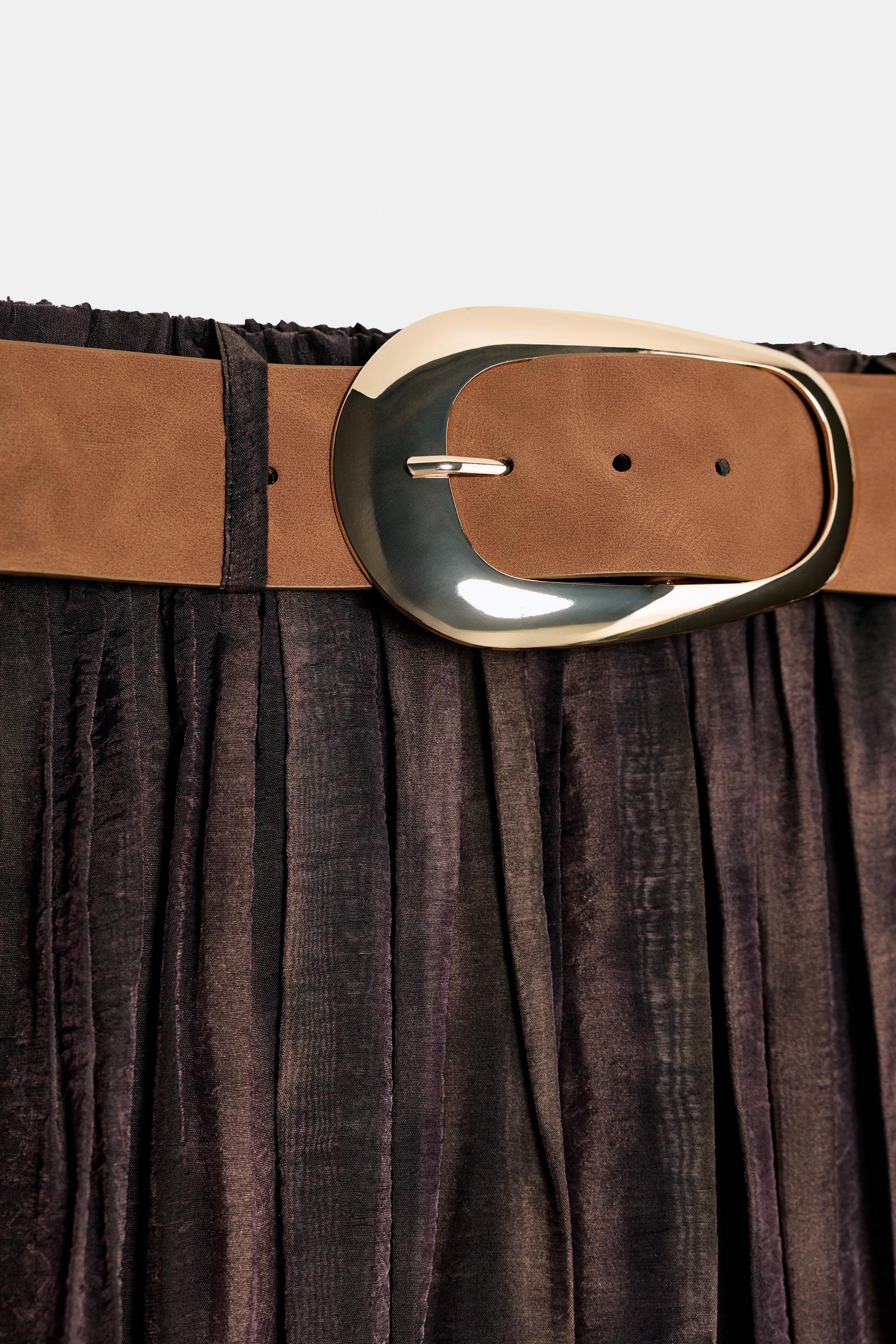 BLURRED PRINT MIDI SKIRT