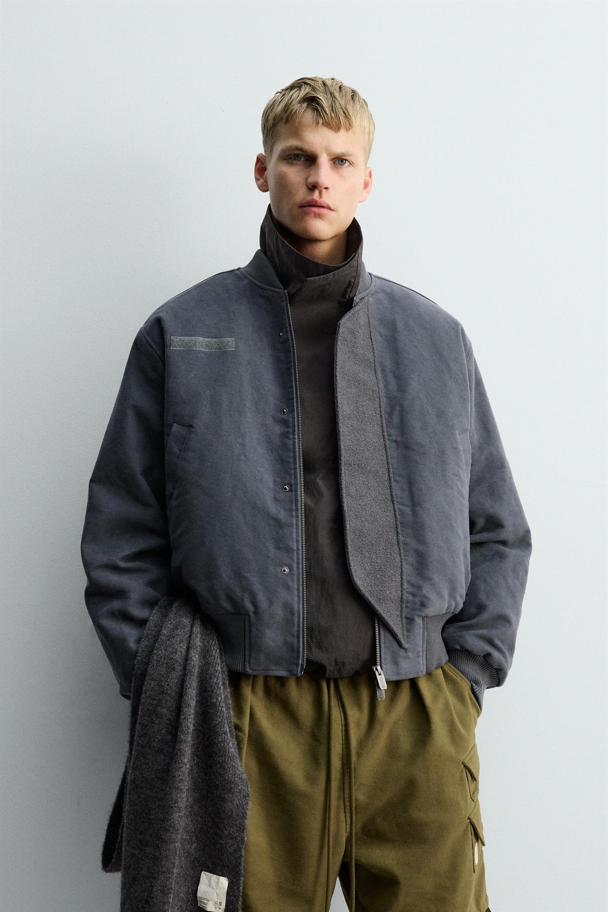 TEXTURED BOMBER JACKET X SR_A - Image 2