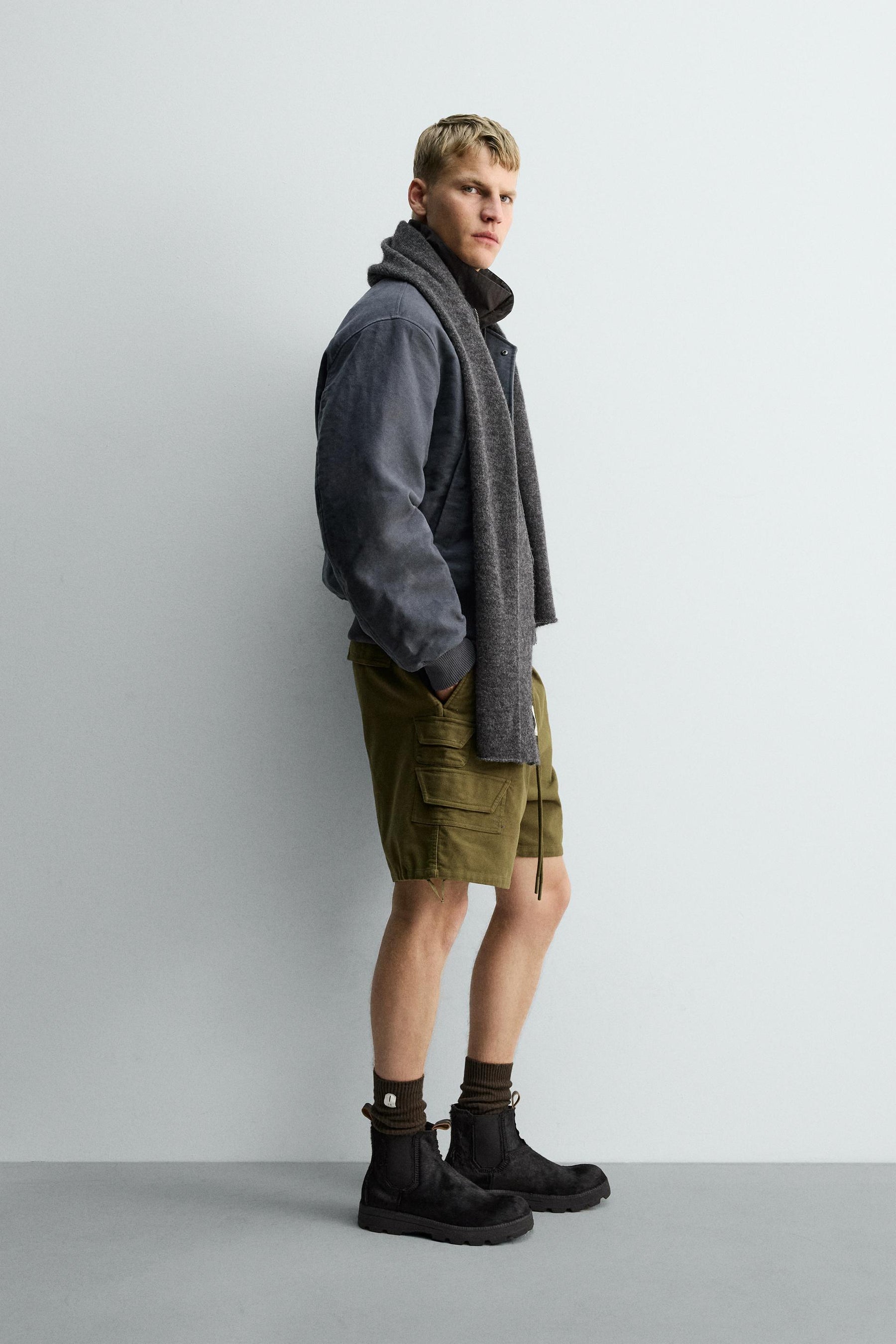 TEXTURED BOMBER JACKET X SR_A - Image 4