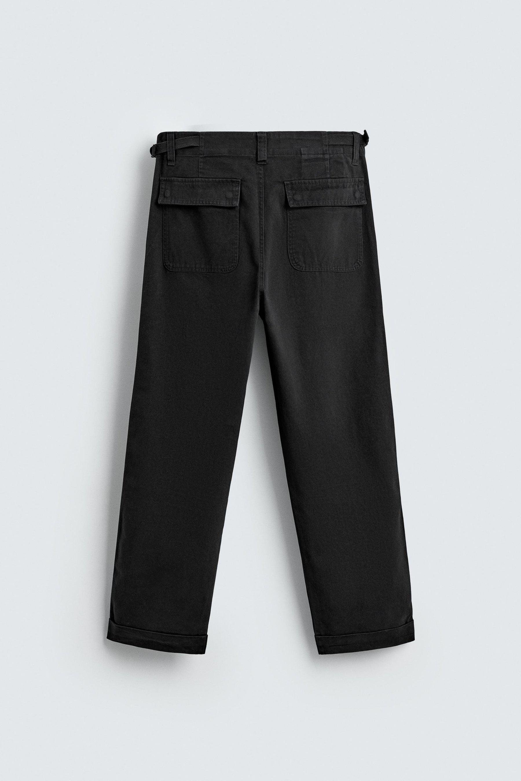 TWILL STRAIGHT-LEG TROUSERS - Image 7