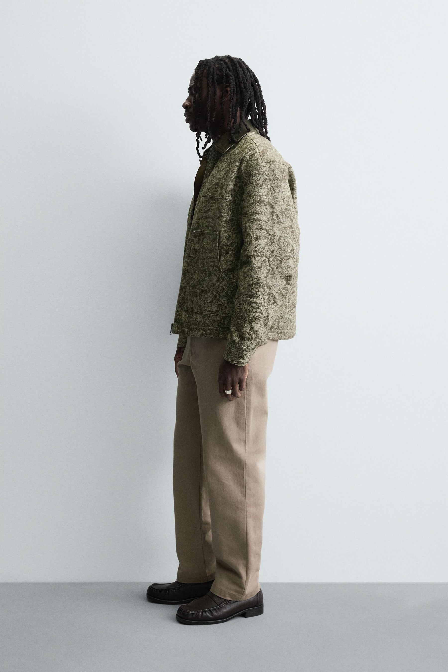 ABSTRACT JACQUARD QUILTED JACKET - Image 4