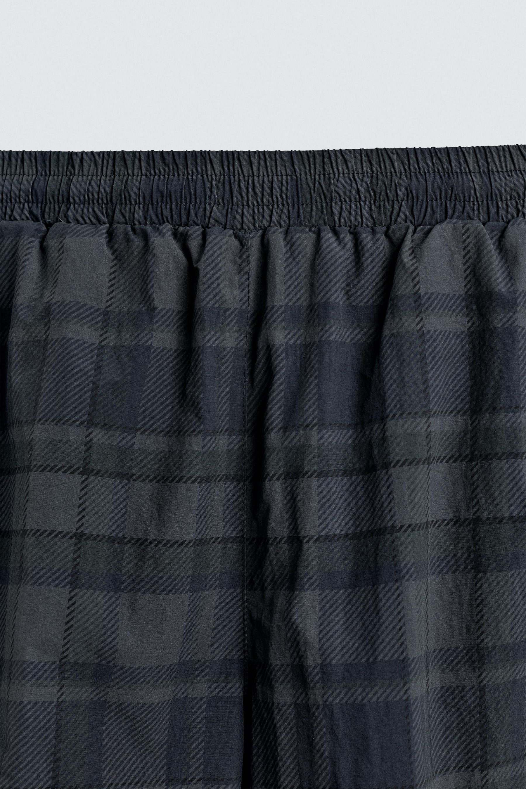 CONTRAST CHECK TECHNICAL JOGGER TROUSERS - Image 9