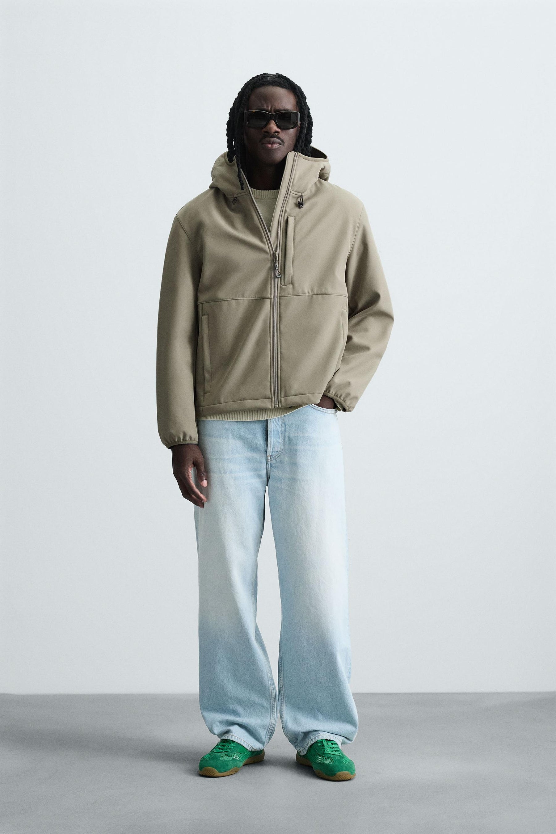 TECHNICAL FLEECE MIX JACKET - Image 1