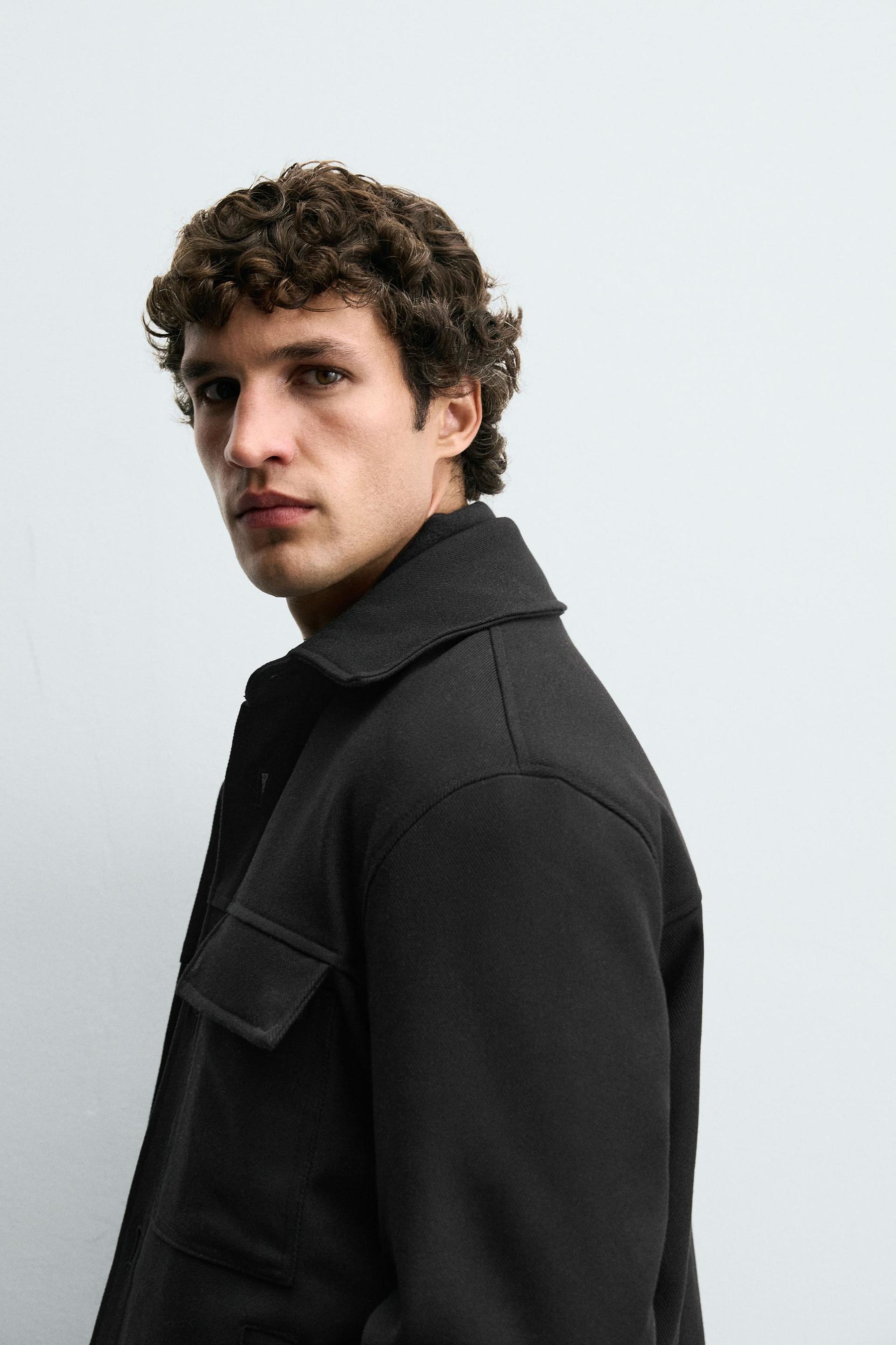 TEXTURED PADDED OVERSHIRT - Image 6