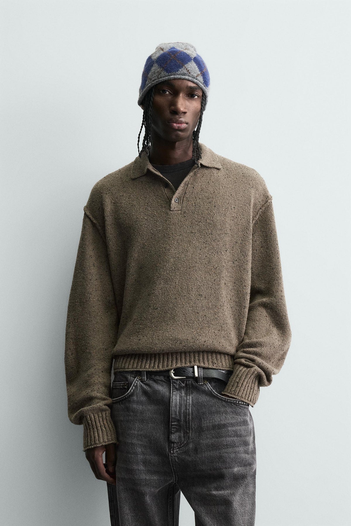 RELAXED FIT KNIT POLO SHIRT - Image 2