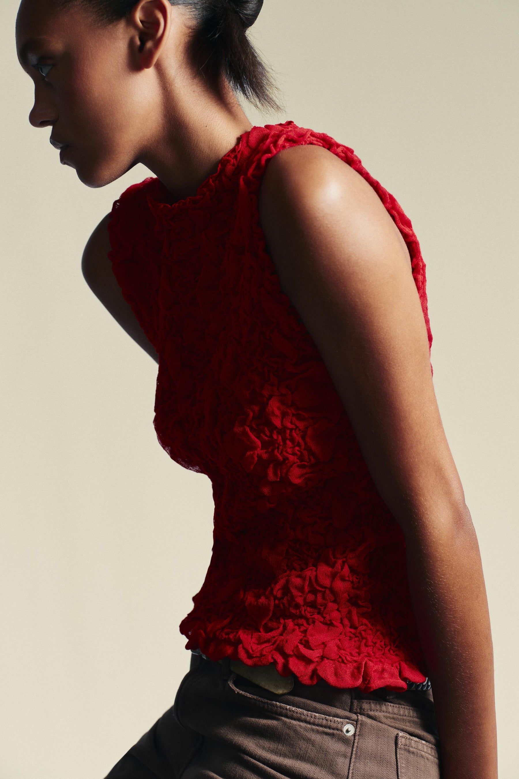 TEXTURED KNIT TOP - Image 4