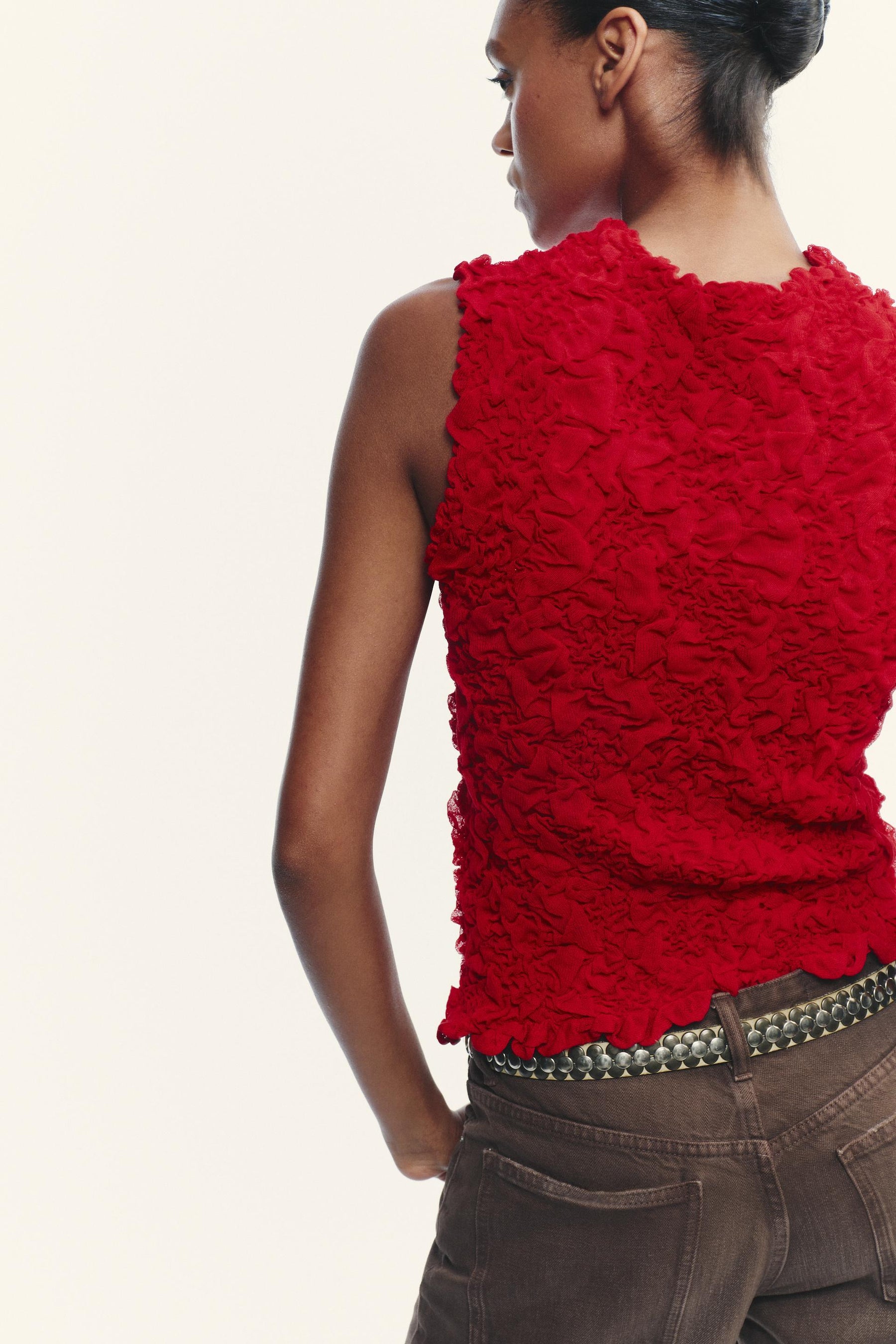 TEXTURED KNIT TOP - Image 6