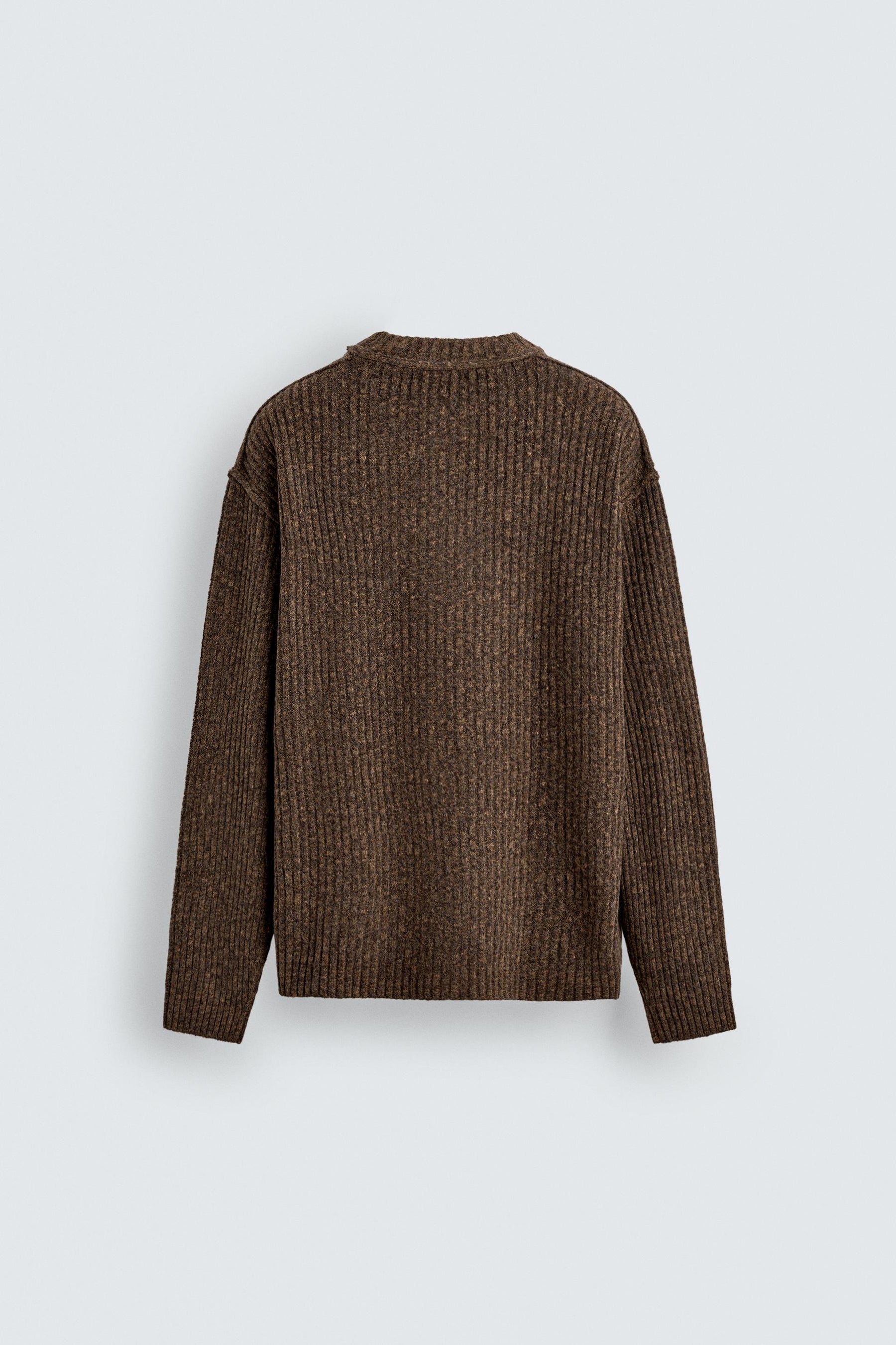 RIBBED SLOGAN SWEATER - Image 7