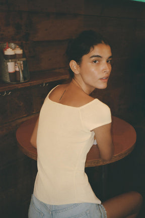 GATHERED KNIT TOP - Image 3