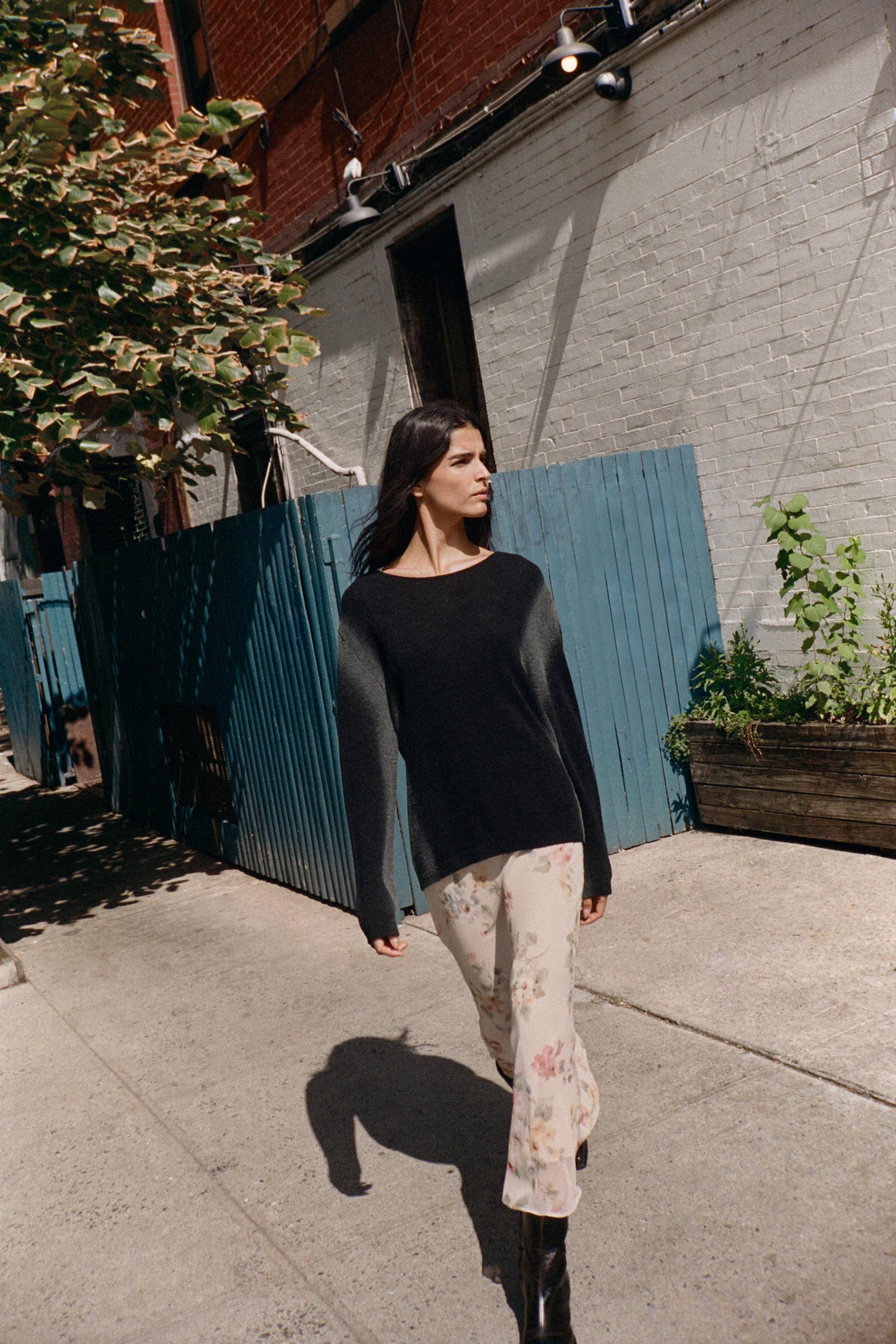 BLURRED PRINT KNIT JUMPER - Image 1