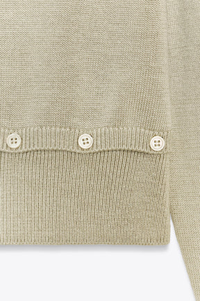 KNIT BUTTON JUMPER