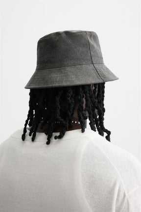 CONTRAST EMBROIDERY BUCKET HAT - Image 3