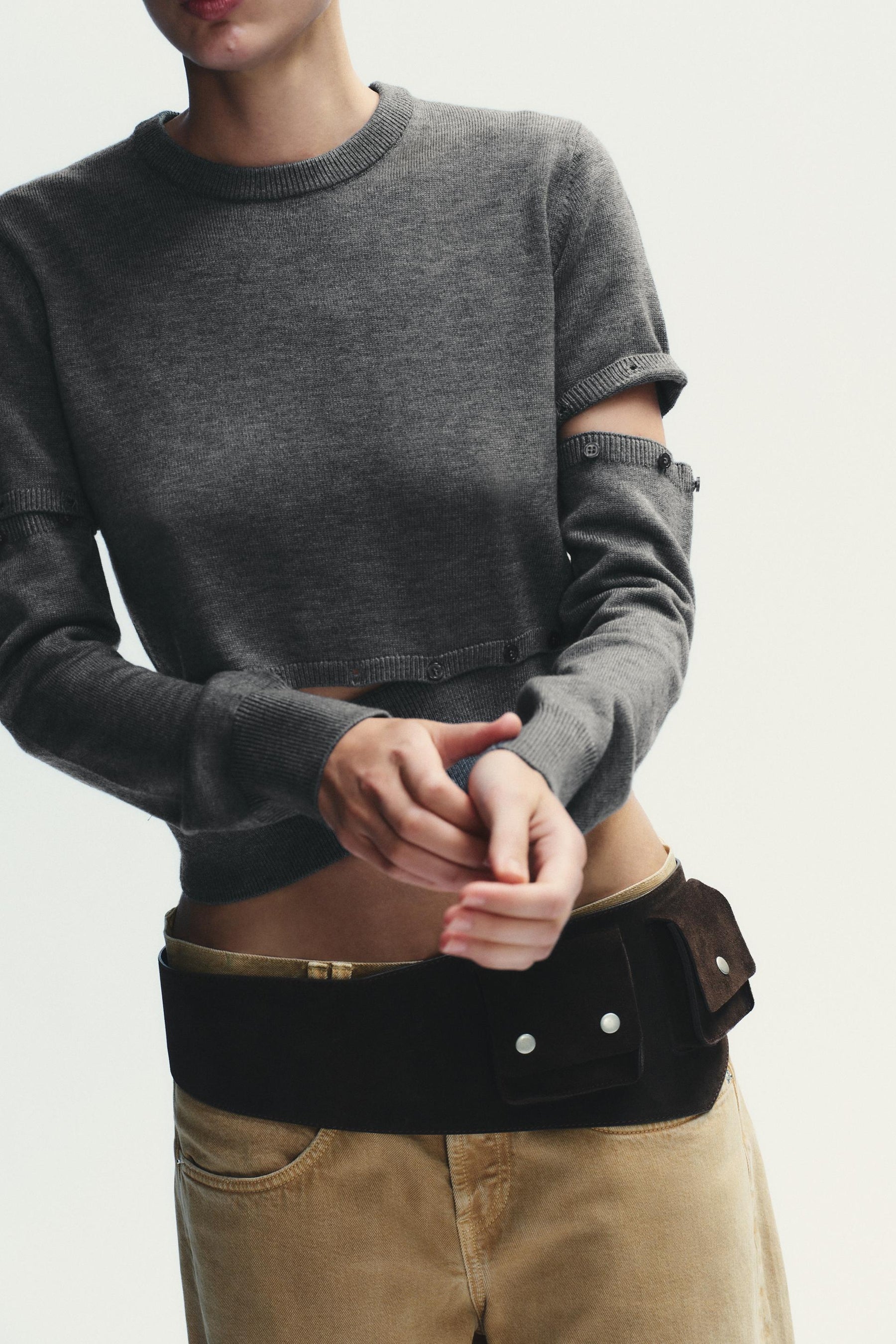 KNITTED JUMPER WITH BUTTONS