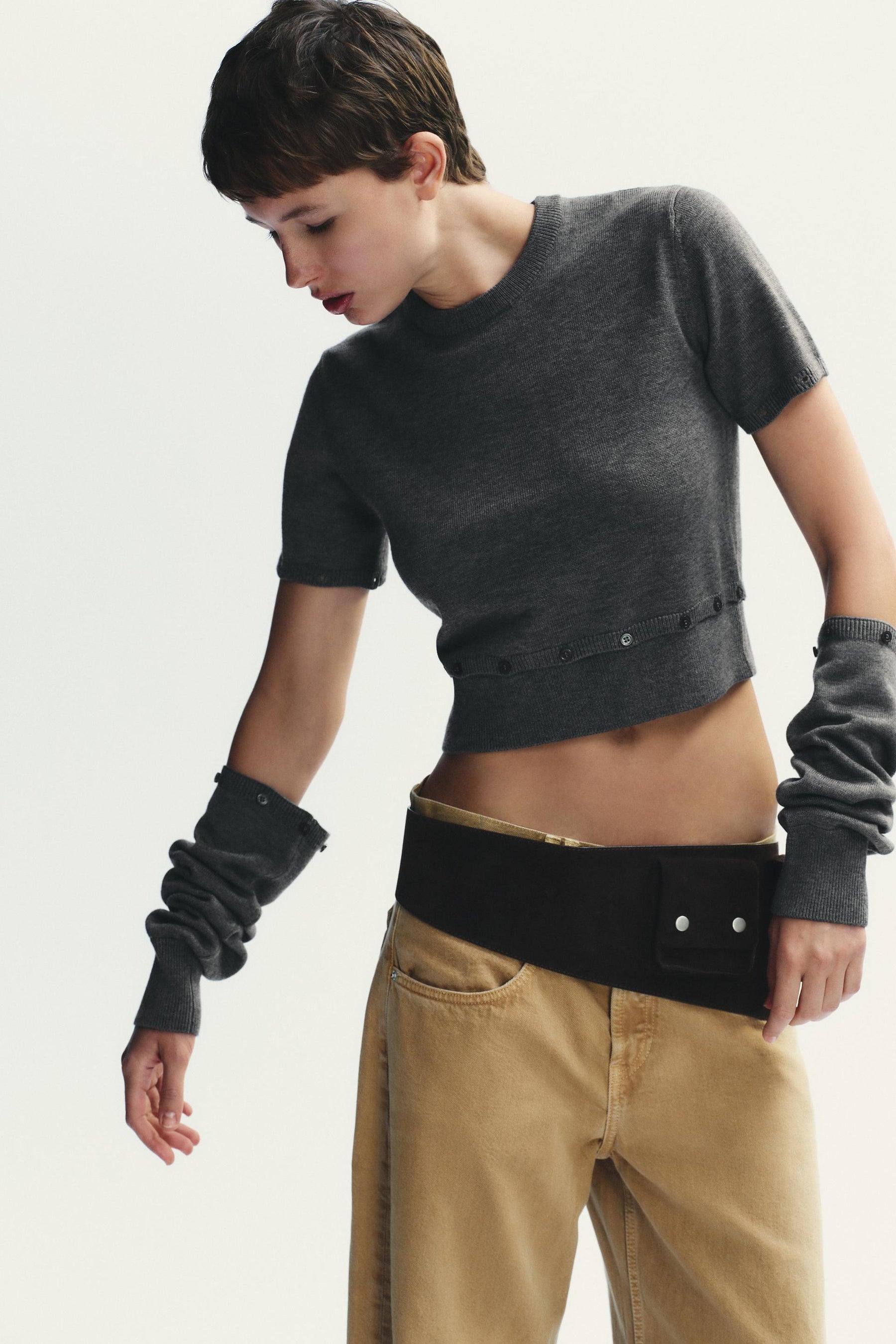 KNITTED JUMPER WITH BUTTONS