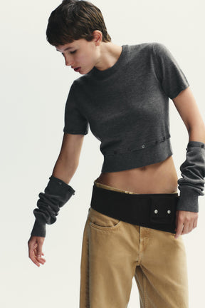 KNITTED JUMPER WITH BUTTONS