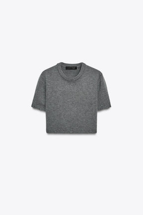 KNITTED JUMPER WITH DETACHABLE BUTTONS - Image 9