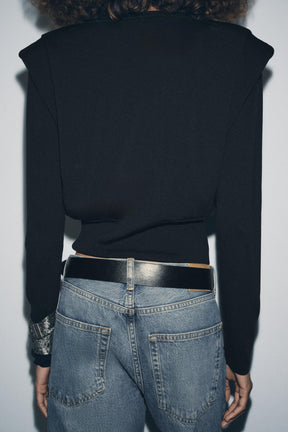 KNIT JUMPER WITH PADS