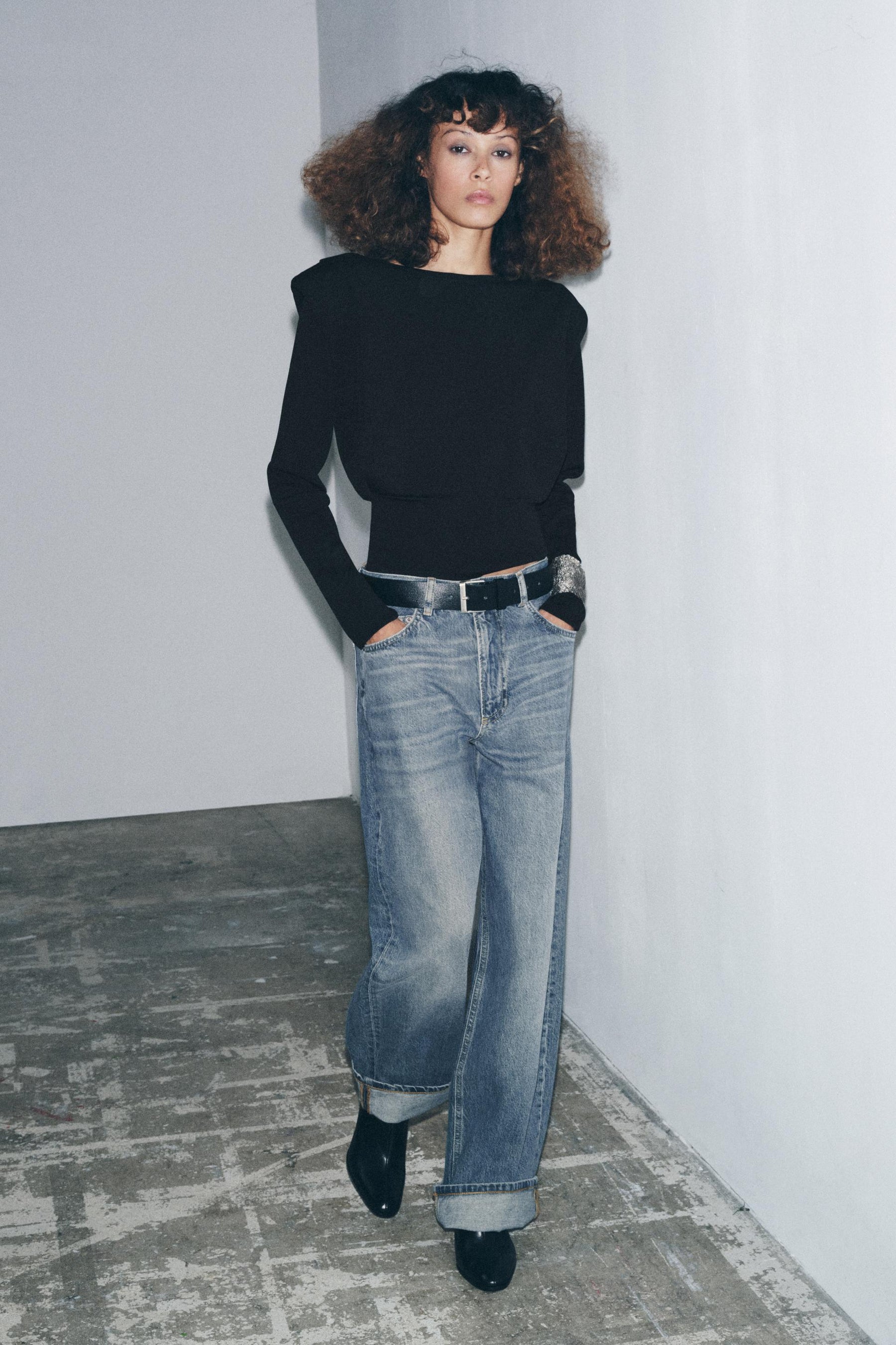 KNIT JUMPER WITH PADS