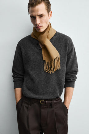 NARROW FRINGED SCARF - Image 1