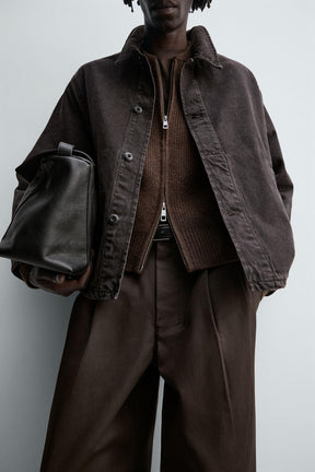 BOXY FIT DENIM OVERSHIRT - Image 5