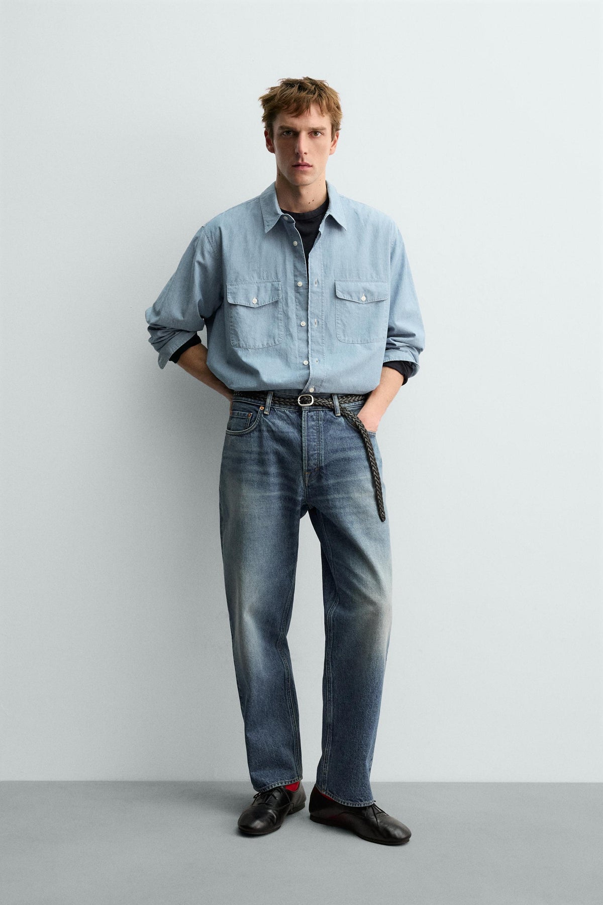 AARON LEVINE X RELAXED STRAIGHT-LEG JEANS - Image 1