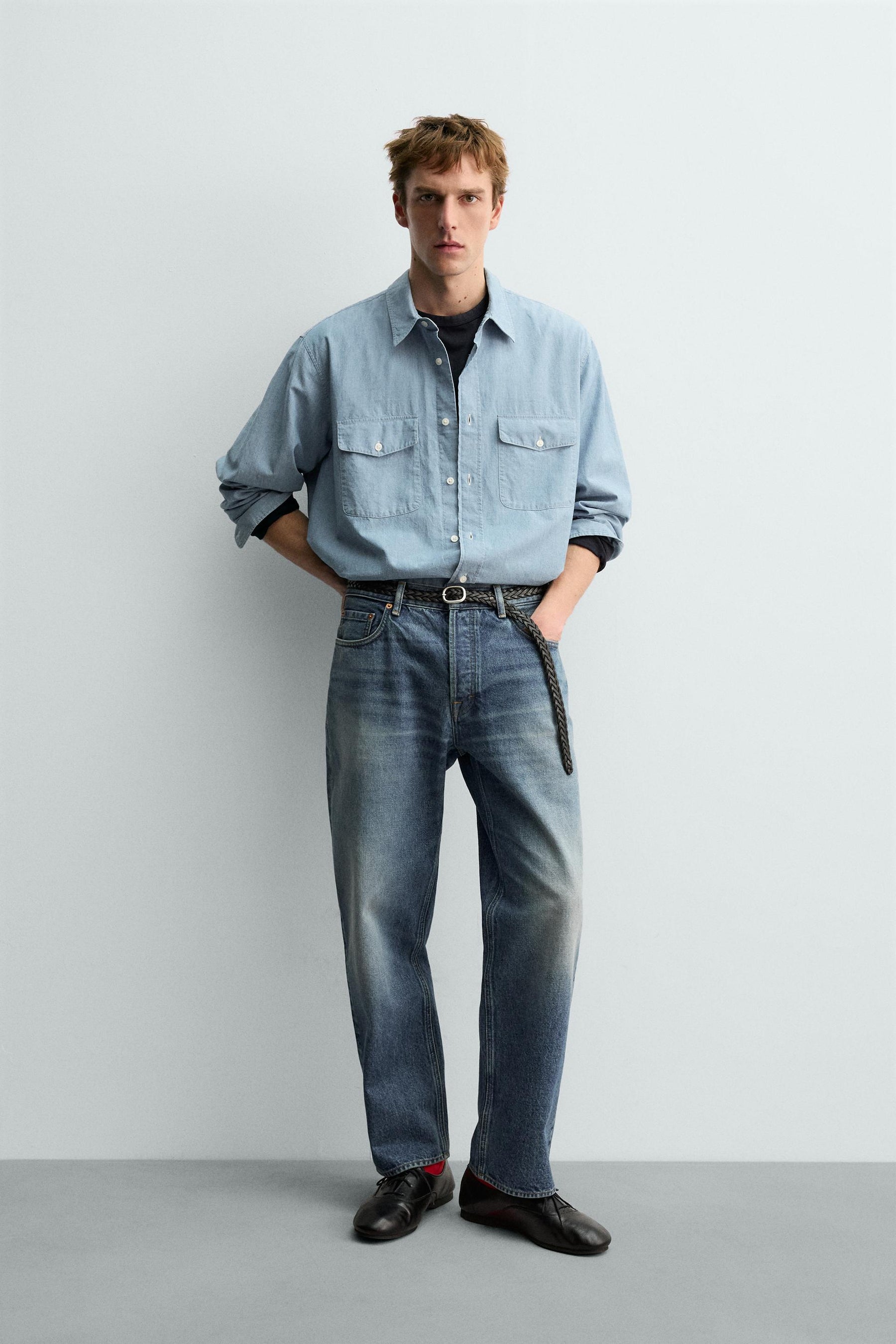 AARON LEVINE X RELAXED STRAIGHT-LEG JEANS - Image 1