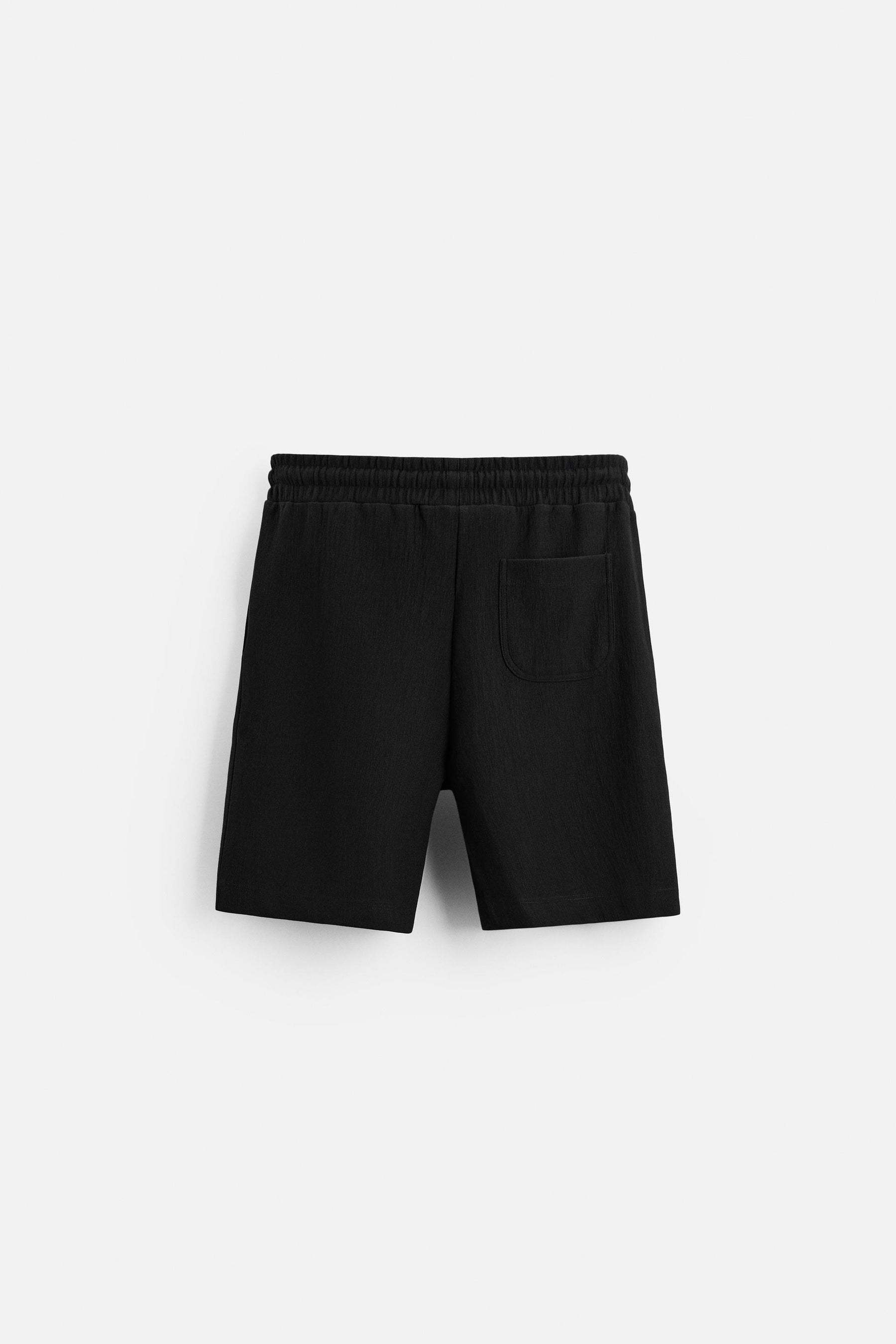 TEXTURED JOGGER BERMUDA SHORTS - Image 7
