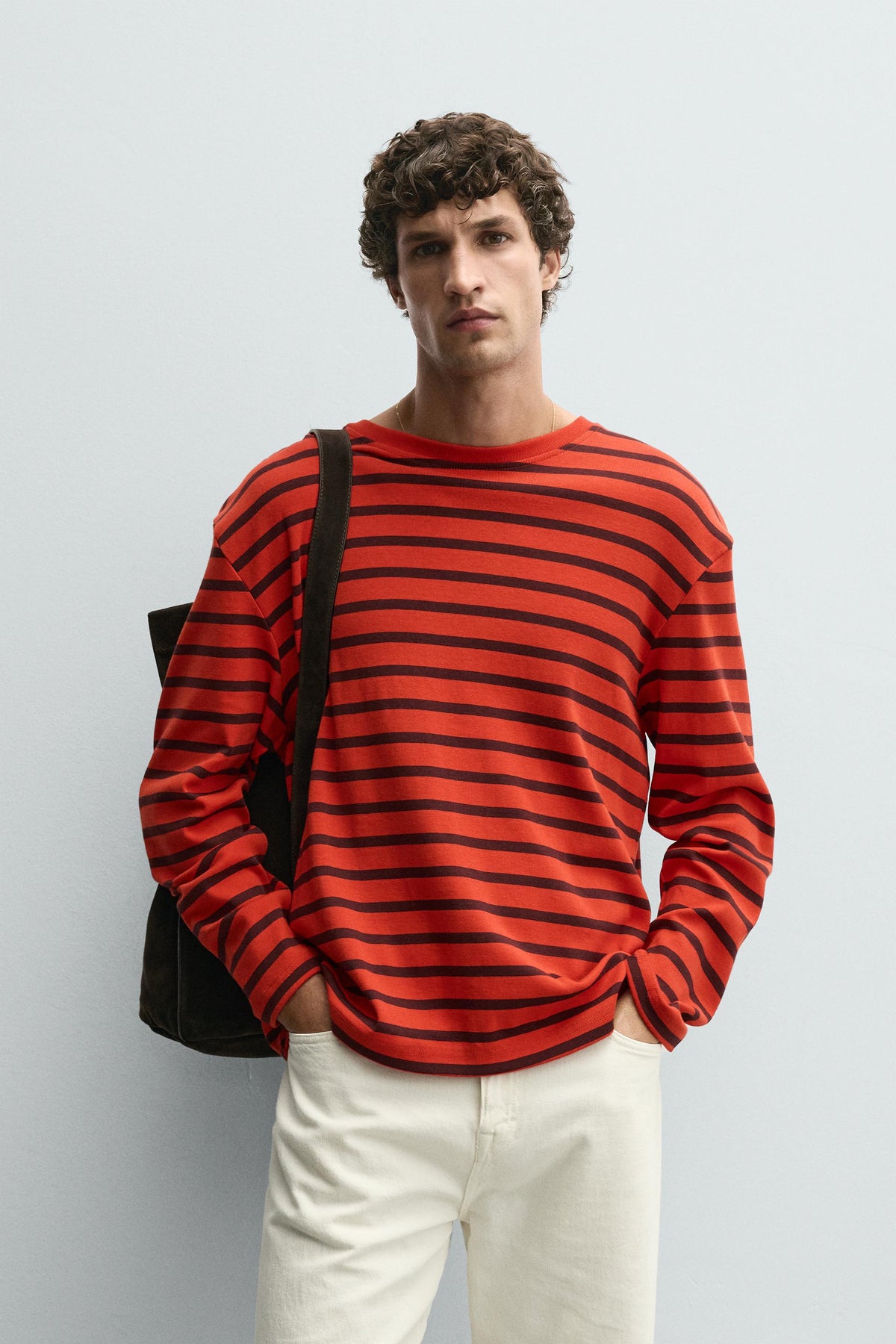 CONTRAST STRIPED T-SHIRT - Image 2