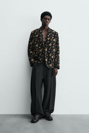 LIMITED EDITION FLORAL JACQUARD BLAZER - Image 1