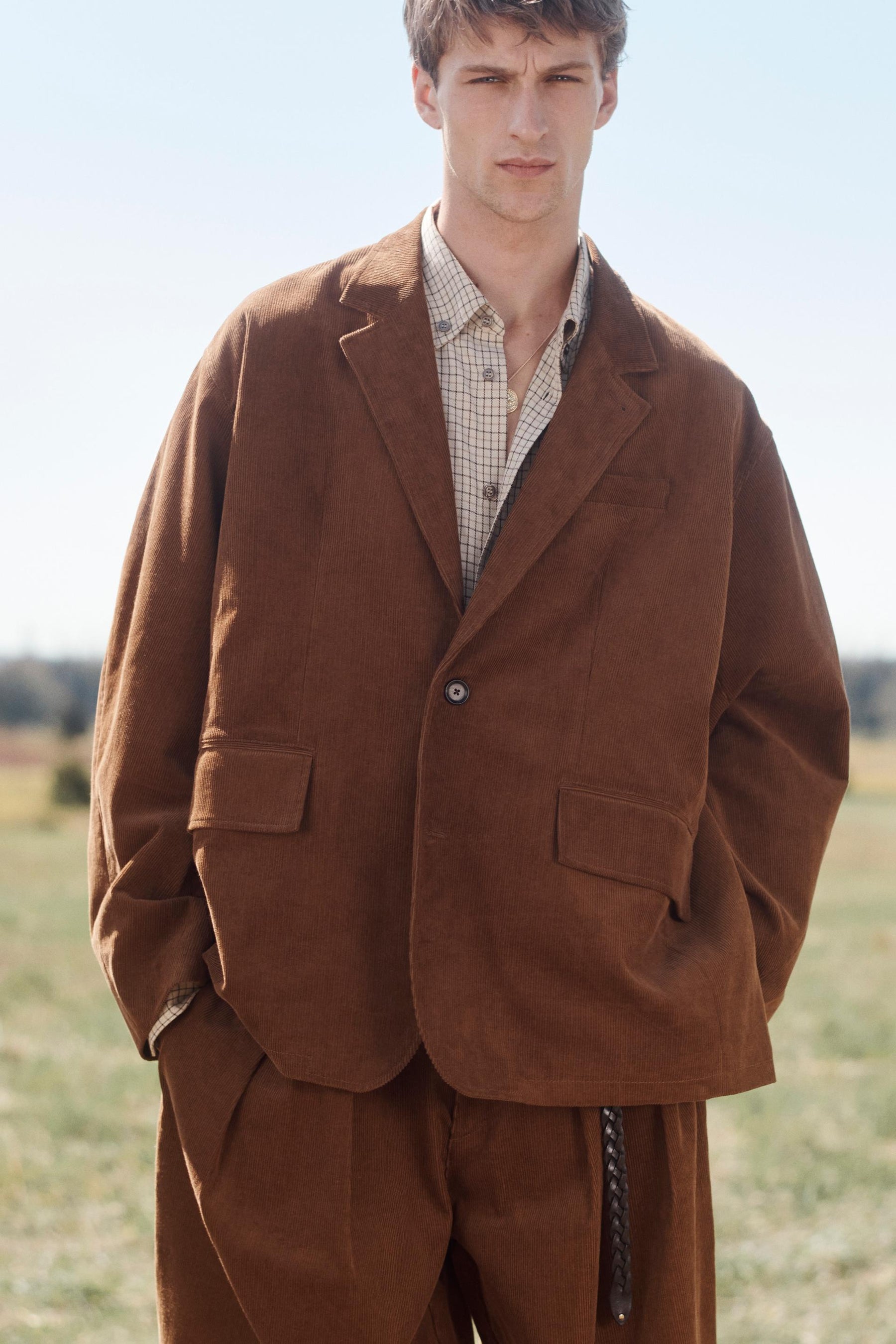 LIMITED EDITION RELAXED FIT CORDUROY SUIT BLAZER - Image 2