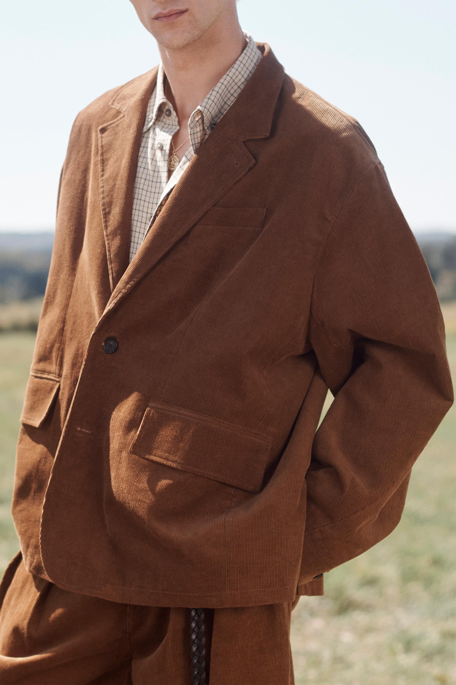 LIMITED EDITION RELAXED FIT CORDUROY SUIT BLAZER - Image 3