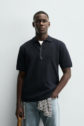 TEXTURED REGULAR FIT POLO SHIRT - Image 2
