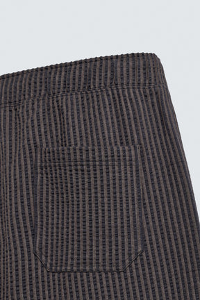 COMFORT STRIPED SEERSUCKER TROUSERS - Image 10